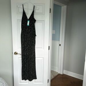 Kaleigh surplice jumpsuit